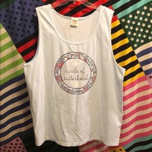 Light Blue Comfort Colors Sorority Tank Top!